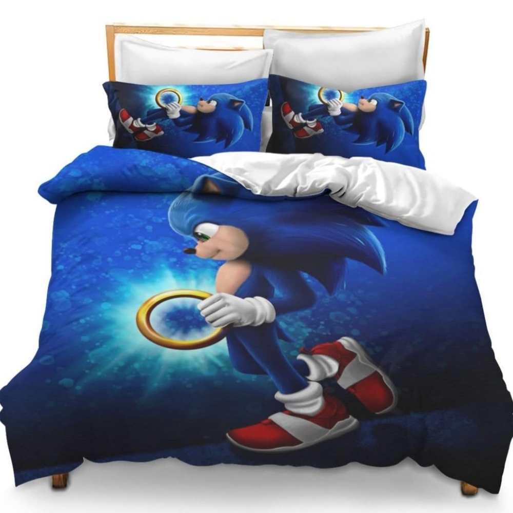 3 Piece Bedding Set, Anime Duvet Cover Lightweight, 1 Duvet Cover, 2 Pillowcase